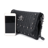 Rivet Skull Gothic Crossbody Shoulder Bag