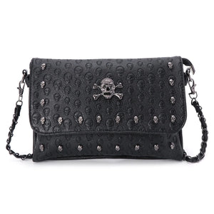 Rivet Skull Gothic Crossbody Shoulder Bag