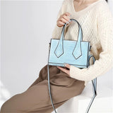 Women Stone Pattern Shoulder Bag Small Crossbody Top Handle Handbag