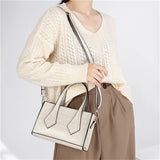 Women Stone Pattern Shoulder Bag Small Crossbody Top Handle Handbag