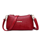 Small Leather Crossbody Messenger Bag for Women