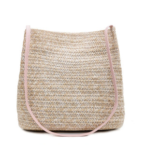 Summer Beach Bag Rattan Woven Straw Large Tote Bohemia