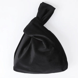 Vintage Velvet Handbag Silk Satin Tote Bag All Match Travel Bags