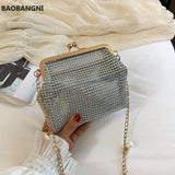Women Handbag Soft Bead Diamond Evening Bag