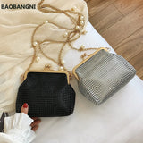 Women Handbag Soft Bead Diamond Evening Bag