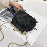 Women Handbag Soft Bead Diamond Evening Bag
