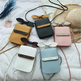 Women Handbags Bow Decoration Mobile Phone Bags Female Crossbody Purse