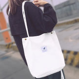 Canvas Shoulder Bag for Women Large Capacity Shopping Bags