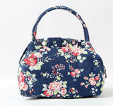Canvas Floral Printing Tote Bag for Women Girls Small Purse