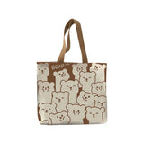 Canvas Shoulder Bag College Students Shopping Handbag