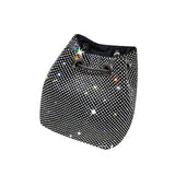 Rhinestone Mini Bucket Bag Shining Crossbody Purse Diamond Women Chain