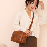 Women Small Crossbody Bag Soft PU Leather Messenger Bag Ladies Flap Bag