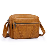 Women Small Crossbody Bag Soft PU Leather Messenger Bag Ladies Flap Bag