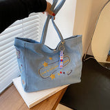 Canvas Tote Bag Women Shoulder Bags Cartoon Handbags