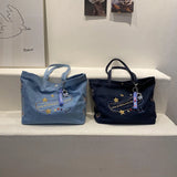 Canvas Tote Bag Women Shoulder Bags Cartoon Handbags