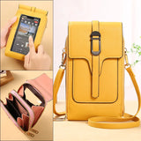 Women Handbags Female Pu Leather Shoulder Bags Touch Screen Hand bag Phone Purse