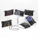 Flower Leather Messenger Bag for Women