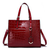 Women Handbags PU Crocodile Leather Shoulder Bag