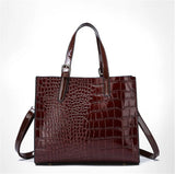 Women Handbags PU Crocodile Leather Shoulder Bag