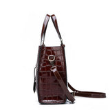 Women Handbags PU Crocodile Leather Shoulder Bag