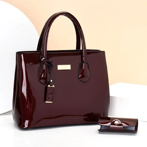 High Patent Leather Women's Shoulder Bag Tote bag