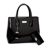 High Patent Leather Women's Shoulder Bag Tote + Card Messenger Bags