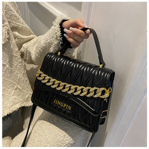 Small PU Leather Shoulder Bag Women's Crossbody Handbag