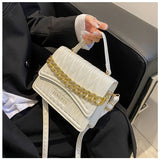 Small PU Leather Shoulder Bag Women's Crossbody Handbag