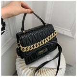 Small PU Leather Shoulder Bag Women's Crossbody Handbag