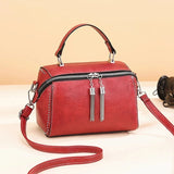 Rivet Shoulder Bag Multicolor PU Leather Crossbody Bags