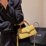 Women Messenger Bag PU Leather Flap Shoulder Solid Shopping Bag