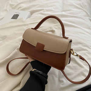 Women Messenger Bag PU Leather Flap Shoulder Solid Shopping Bag