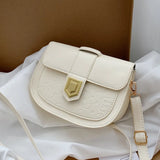 Small PU Leather Crossbody Bag Solid Color Lady Travel Bag