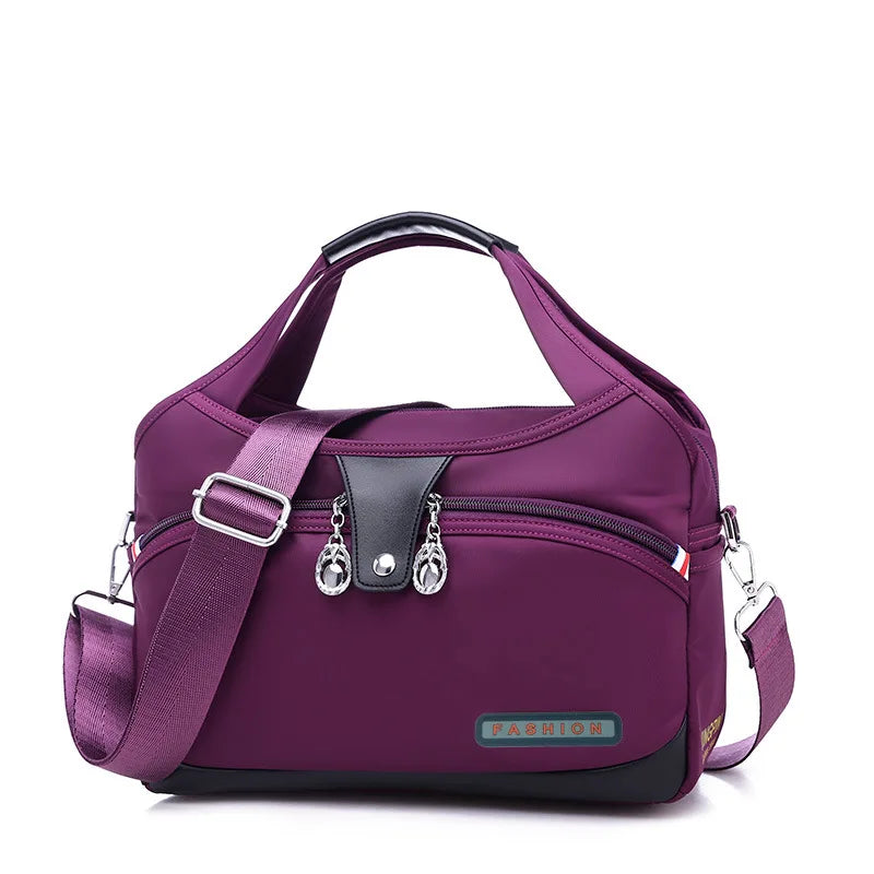 Women Oxford Shoulder Bag Multifunction Crossbody Large Capacity Waterproof
