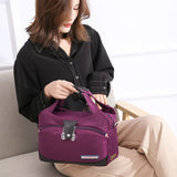 Women Oxford Shoulder Bag Multifunction Crossbody Large Capacity Waterproof