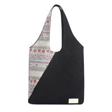 Retro Floral Canvas Tote Shoulder Bag Beach National Bolsas Feminina