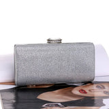 Sequins Evening Bag Diamonds Clutch Silver