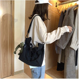 Canvas Shoulder Bag Women Handbag Eco Friendly Shopping Tote