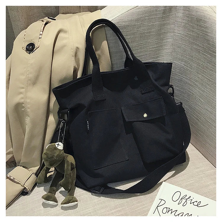 Canvas Shoulder Bag Women Handbag Eco Friendly Shopping Tote