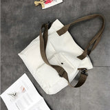 Women Canvas Shoulder Bag Casual Tote Eco Handbag Female Messenger Shopper