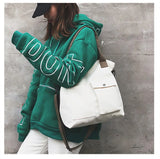 Women Canvas Shoulder Bag Casual Tote Eco Handbag Female Messenger Shopper