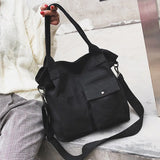 Women Canvas Shoulder Bag Casual Tote Eco Handbag Female Messenger Shopper