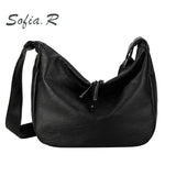 Women Handbags Soft Leather Large-capacity Bag Female Dumpling Bag