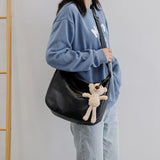 Women Handbags Soft Leather Large-capacity Bag Female Dumpling Bag