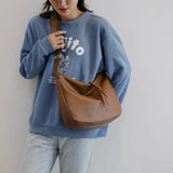 Women Handbags Soft Leather Large-capacity Bag Female Dumpling Bag