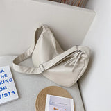 Women Handbags Soft Leather Large-capacity Bag Female Dumpling Bag