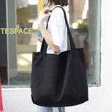 Canvas Shoulder Bags Reusable Large Capacity Shopping Bag Casual Bolsas Feminina