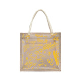Retro Print Forest PU Shoulder Bag Transparent Handbag