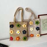 Summer Beach Bags Straw Woven Knitted Large Capacity Totes Bohemia Female Bag