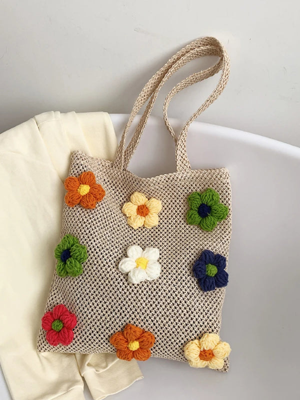 Summer Beach Bags Straw Woven Knitted Large Capacity Totes Bohemia Female Bag